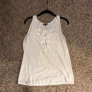 Express White Sleeveless Tank Top